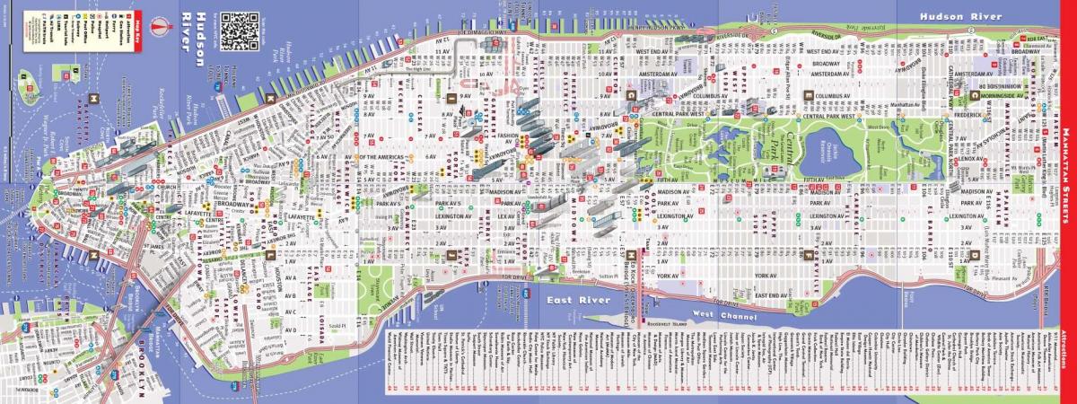 nákvæmar kort af Manhattan ny