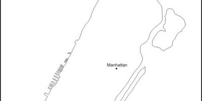 Autt kort af Manhattan
